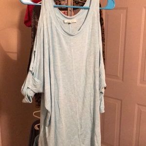 Naked Zebra  3/4 sleeve cutout shirt